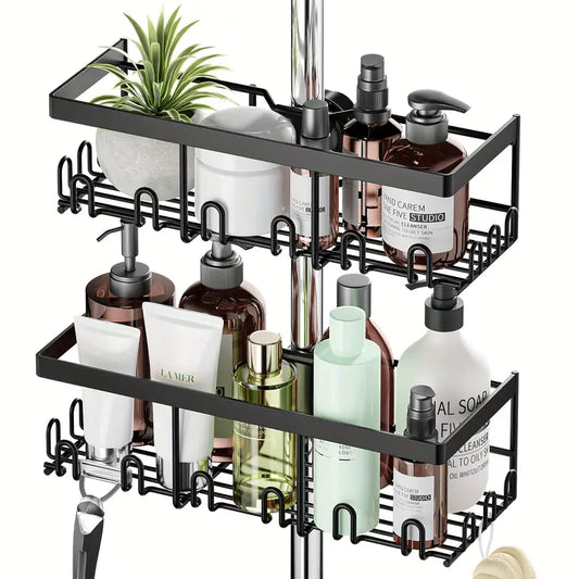 Shower Caddy No Drilling Required  Black
