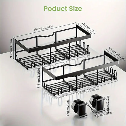 Shower Caddy No Drilling Required  Black