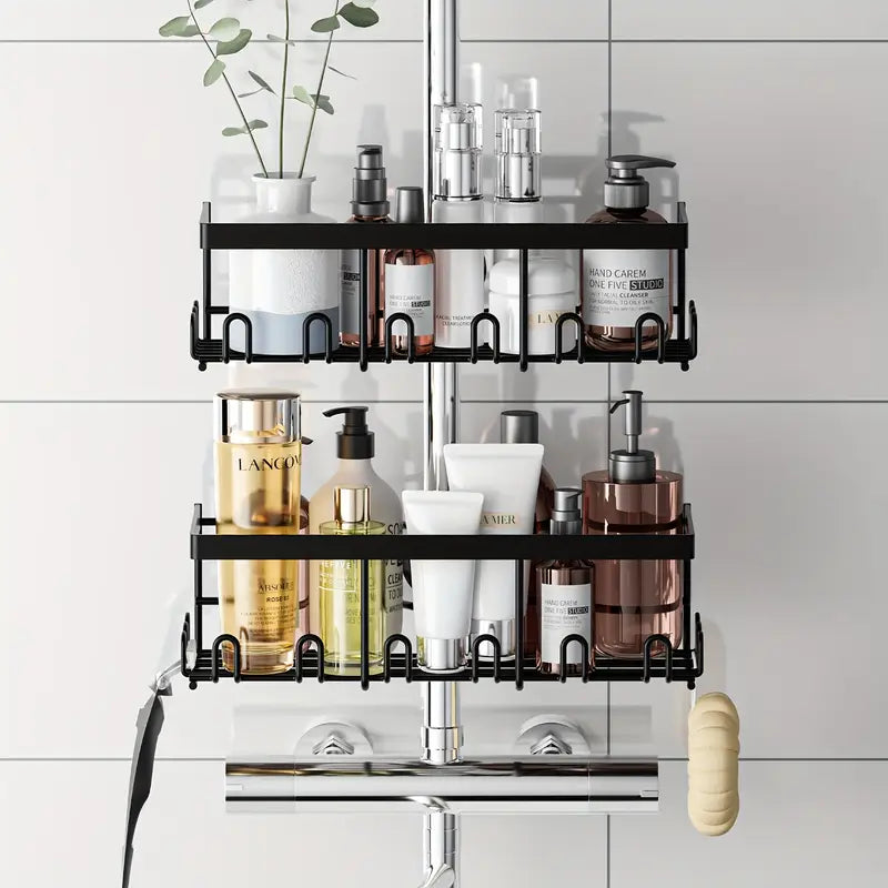Shower Caddy No Drilling Required  Black