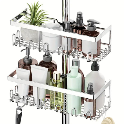 Shower Caddy No Drilling Required White