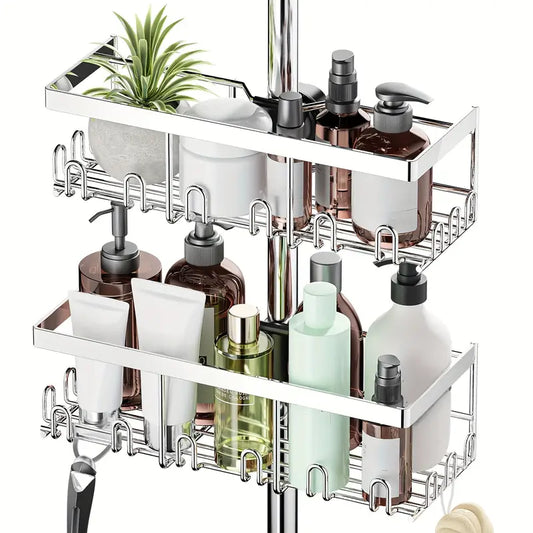 Shower Caddy No Drilling Required White