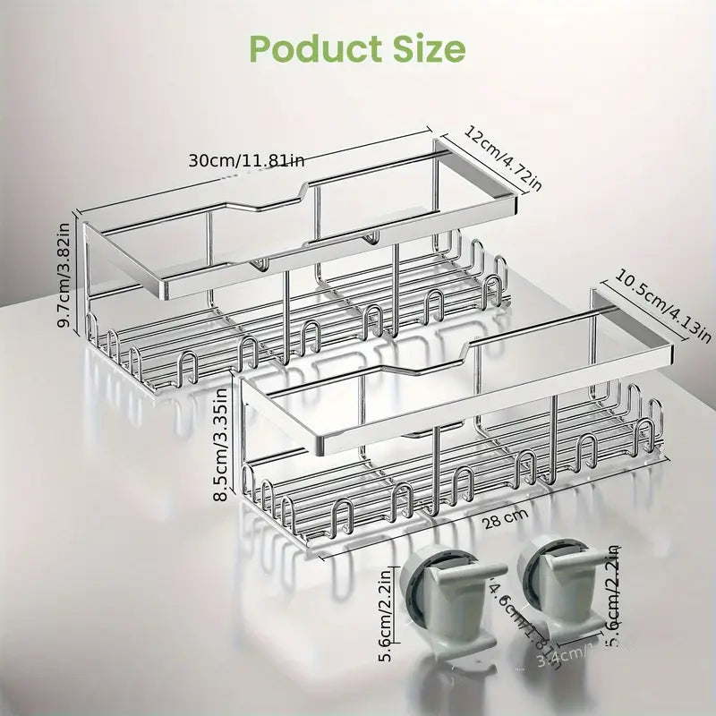 Shower Caddy No Drilling Required White