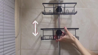 Shower Caddy No Drilling Required  Black